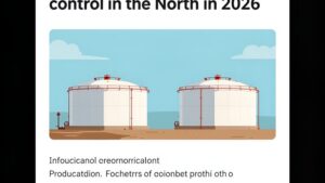 Схема автоматизированного мониторинга нефтехранилищ VKM Сталь в условиях северного климата в 2026 году